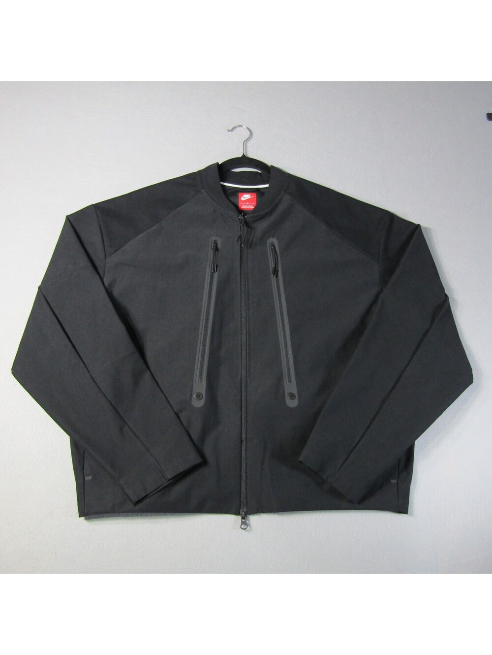 NWT Nike Sportswear Tech Pack Bomber Jacket Men's L Black Full Zip